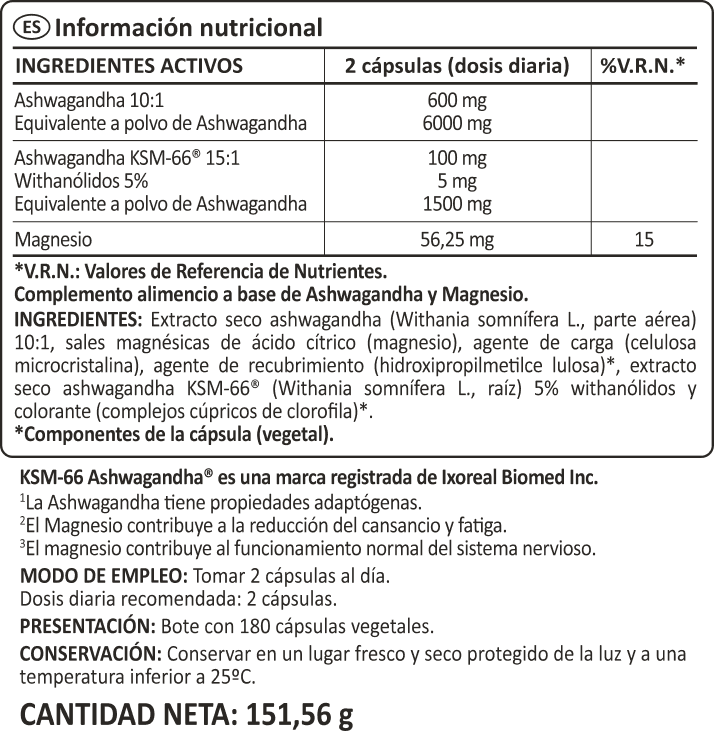 Ashwagandha KSM-66 benefits