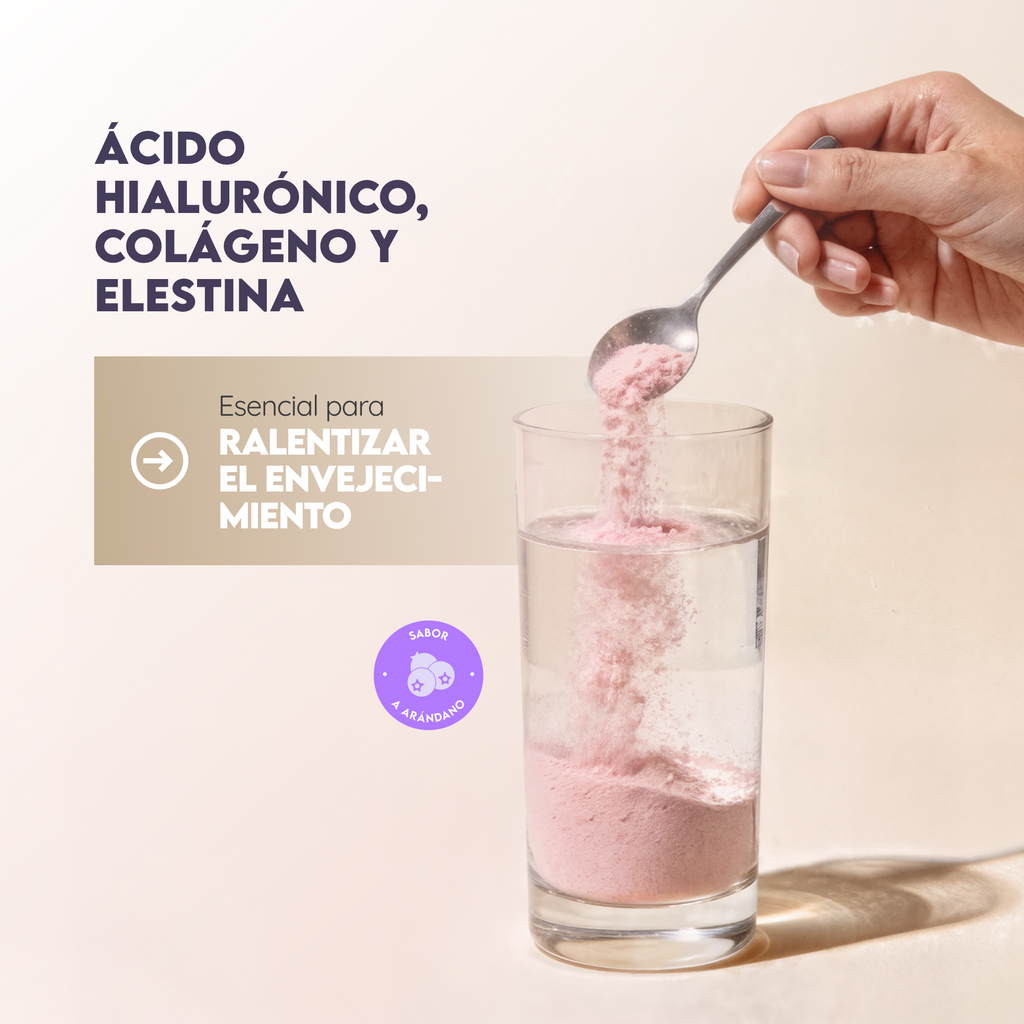 Ácido hialurónico y colágeno en polvo