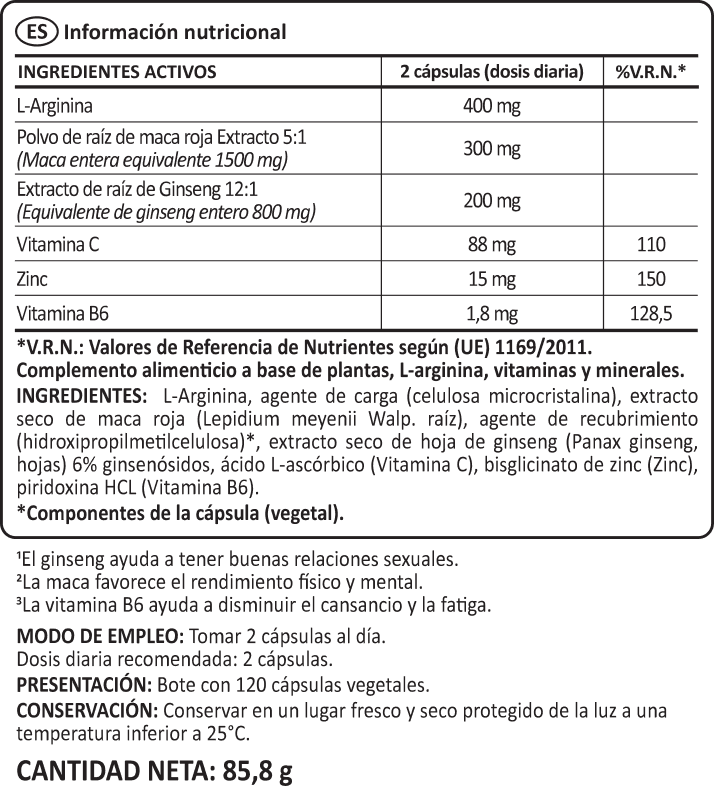 Maca & Ginseng benefits