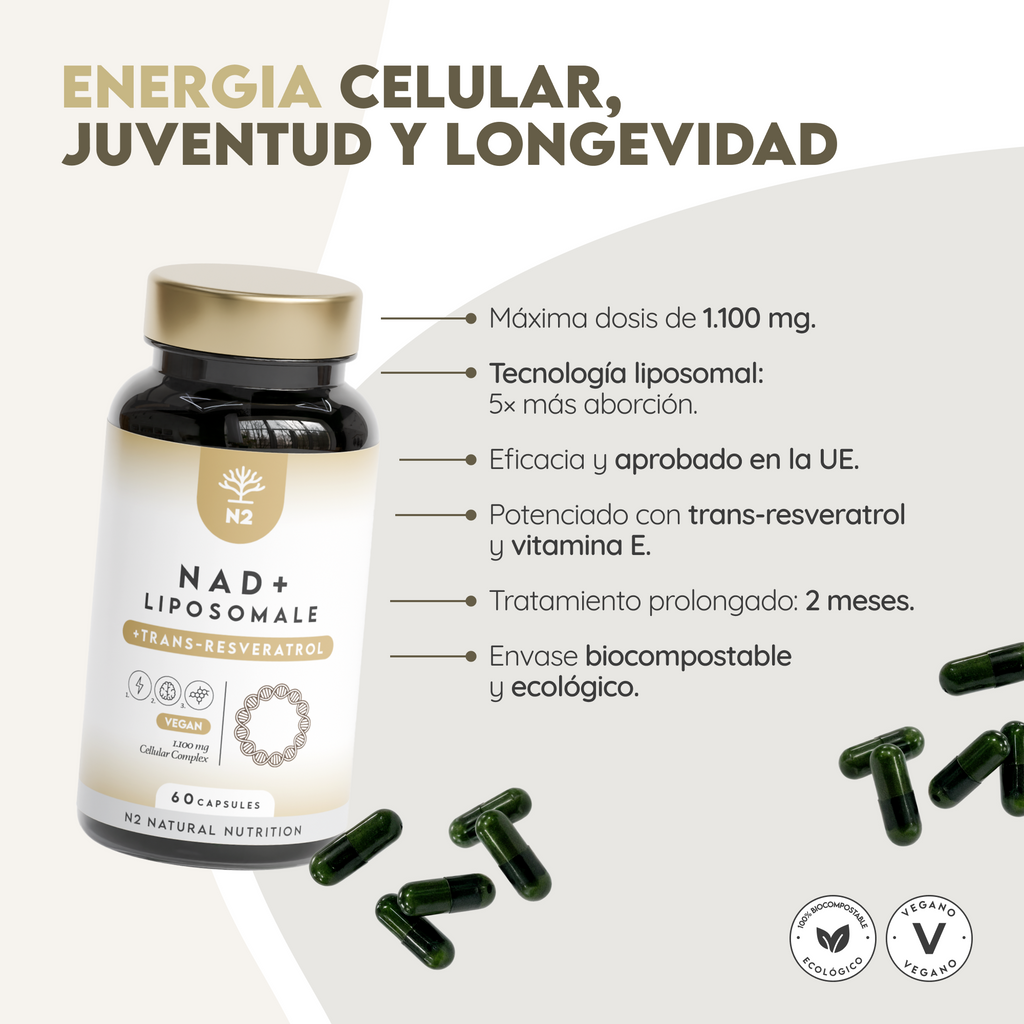 NAD+ Liposomiale: Energía Celular Y Longevidad