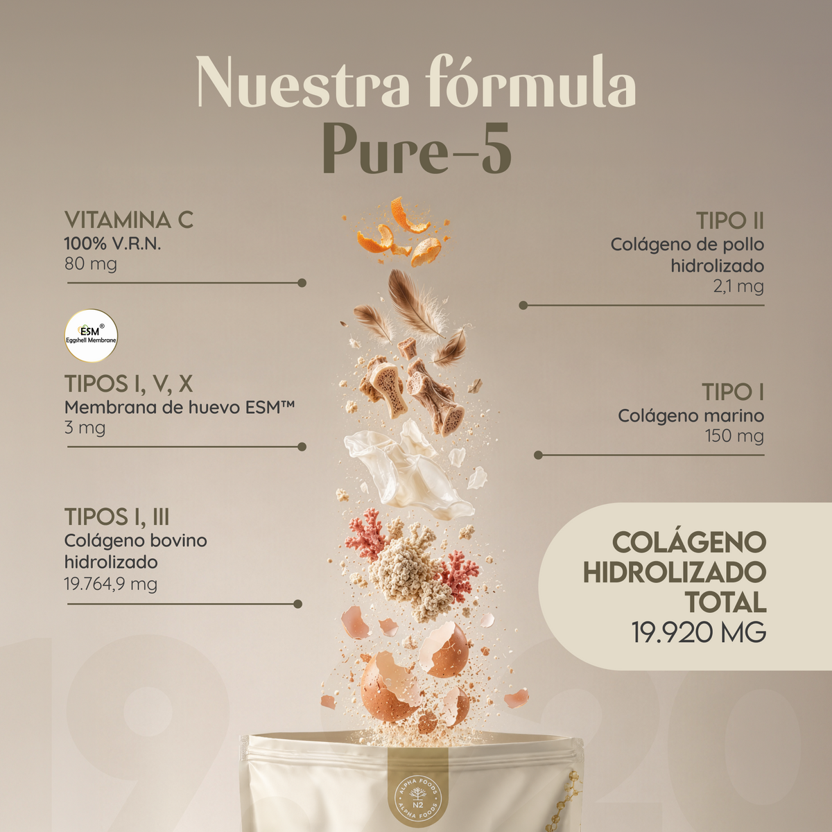 Pure-5 Multi Collagen 1kg