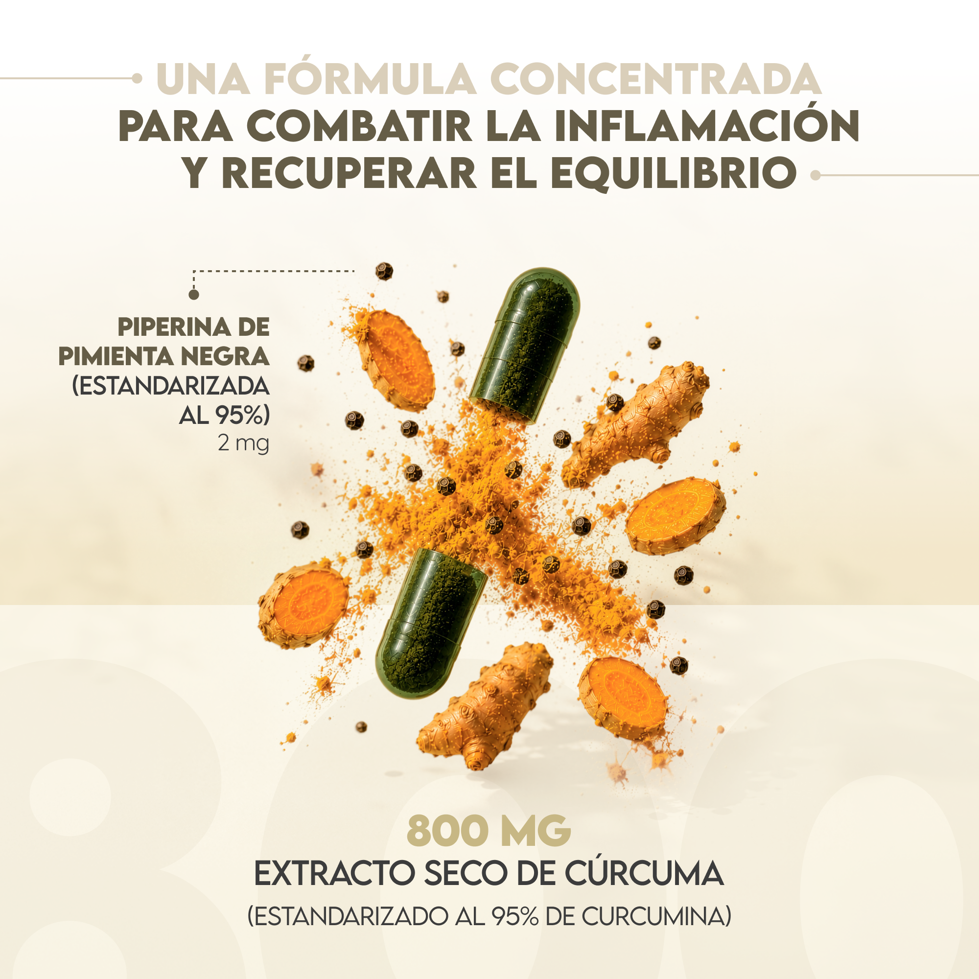 Cúrcuma y piperina