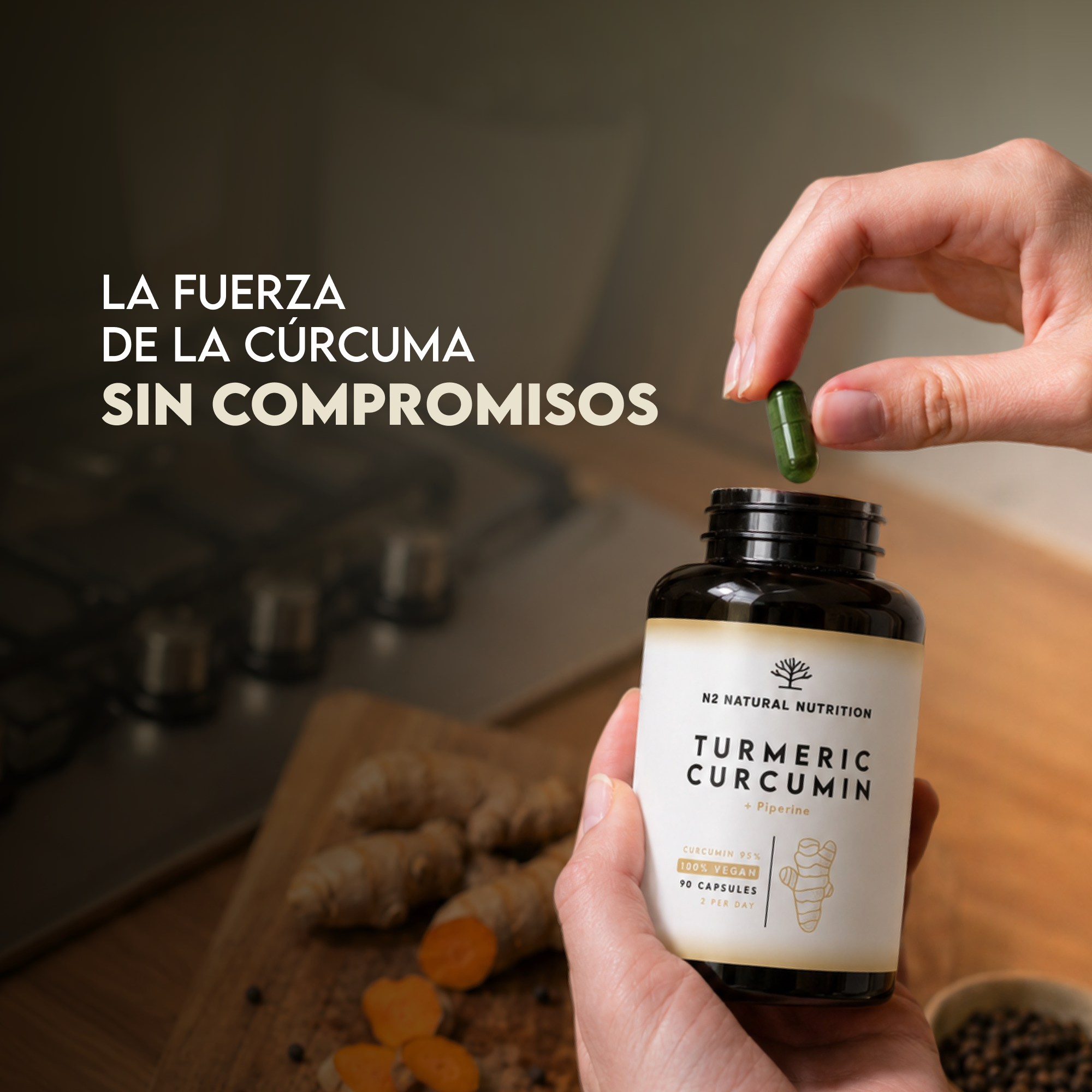 Cúrcuma y piperina