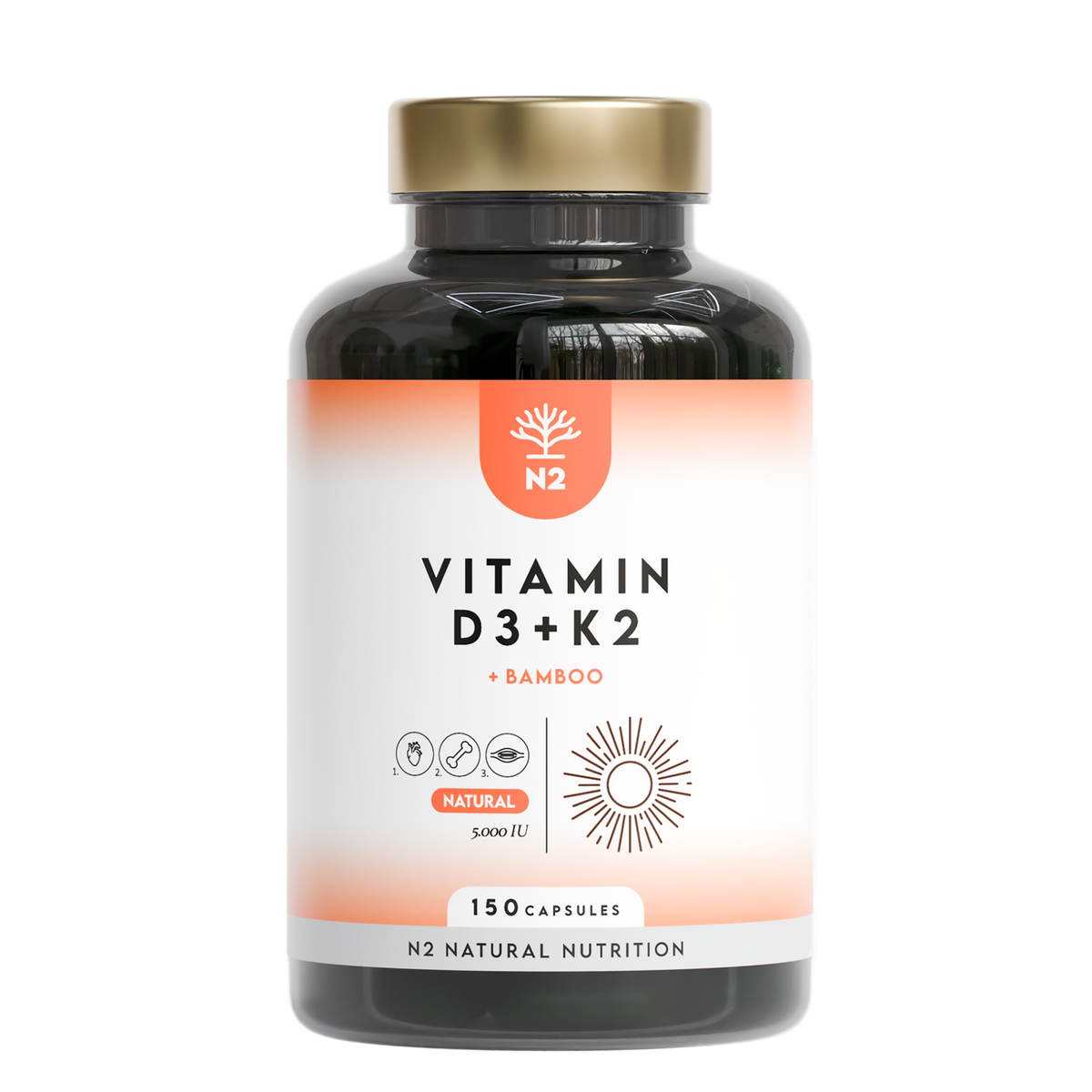 Vitamina D3 + K2 + Bambú