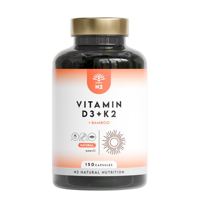 Vitamina D3 + K2 + Bambú