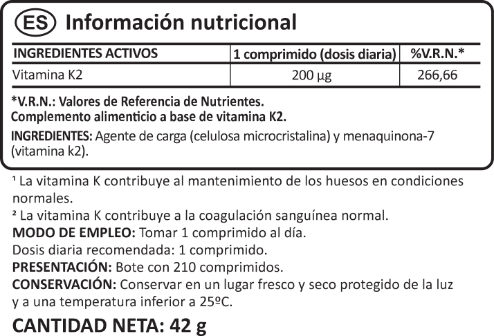 Vitamina K2 MK-7 benefits